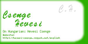 csenge hevesi business card